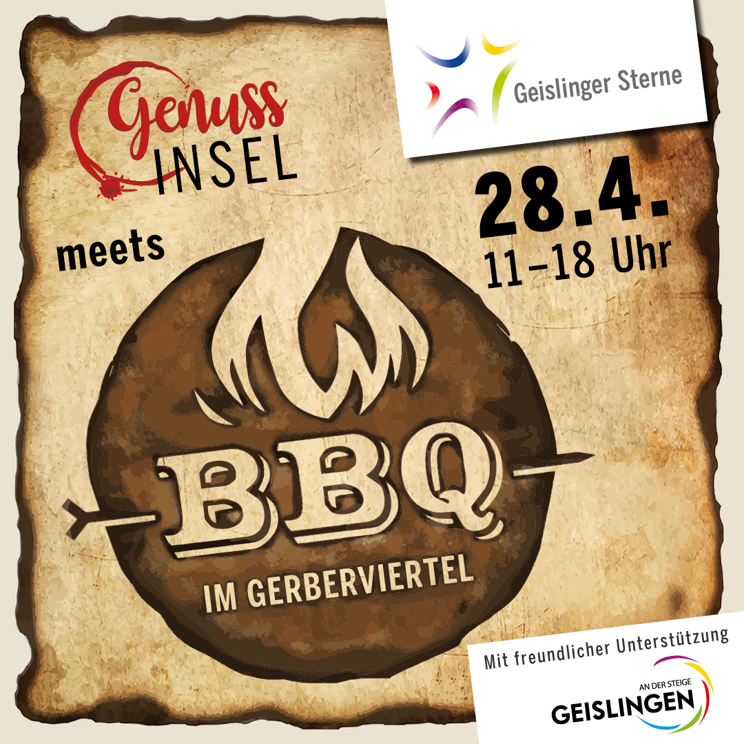 Die Genussinsel meets BBQ - Der BBQ-Event der Geislinger Sterne Gastronomen am 28. April 2024 